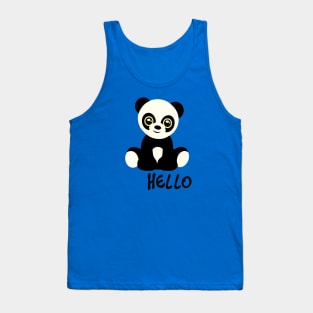 Hello Panda Lover sweet cute panda Tank Top